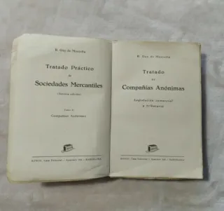 Libro tratado de compañías Anominas de 1940