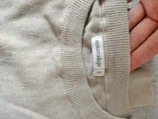 Jersey y bufanda verde mujer