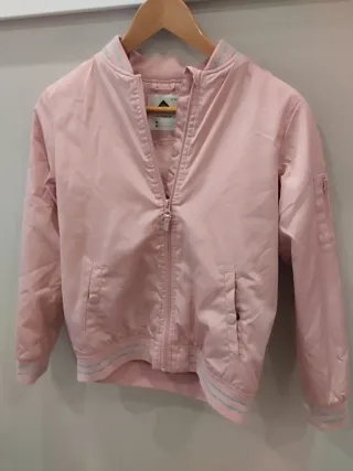Chaqueta bomber niña rosa talla 11-12