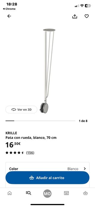 Mesa redonda cristal y 2 sillas