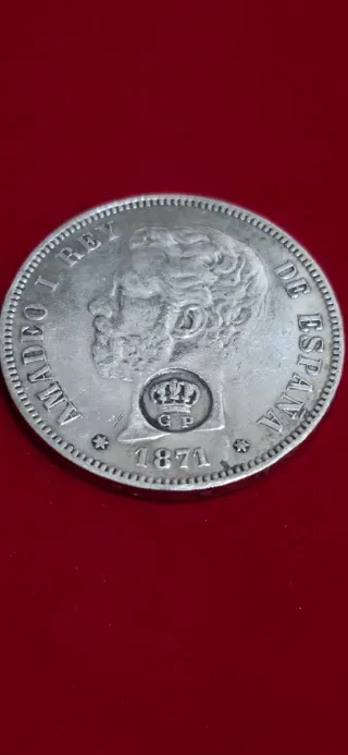 Moneda Amadeo I Rey de España 1871