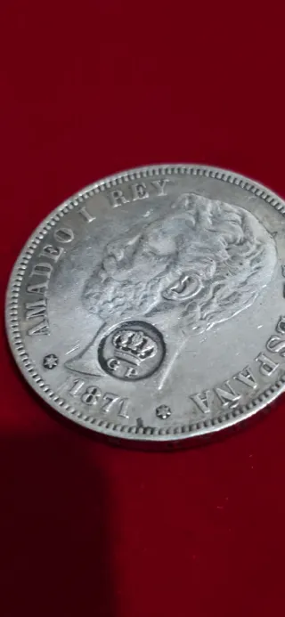 Moneda Amadeo I Rey de España 1871