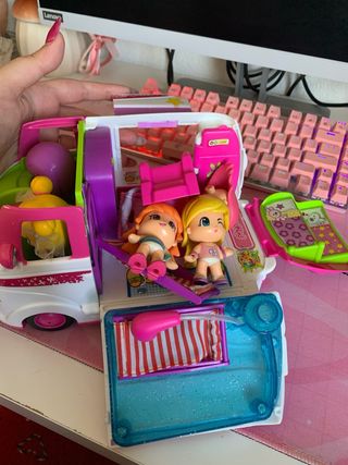 Carro de bonecas com acessórios