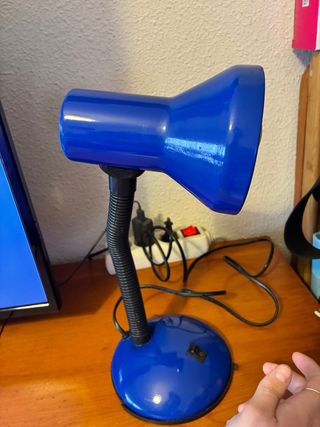 Flexo Escritorio Azul y Negro