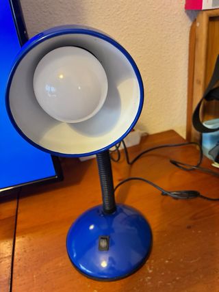 Flexo Escritorio Azul y Negro