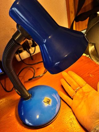 Flexo Escritorio Azul y Negro