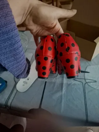 Zapatos Flamenco Sevillana Lunares Rojos