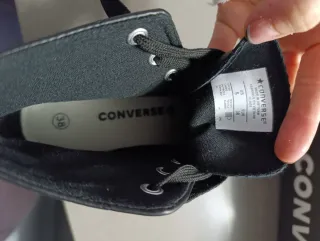 Converse Plataforma Negras Talla [Talla]