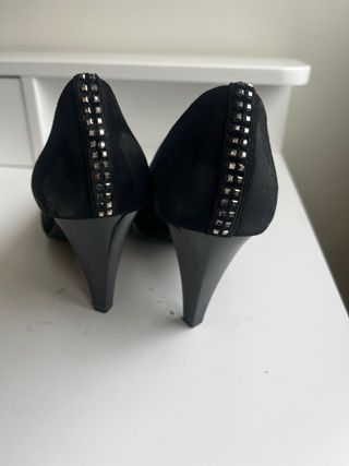 Salones Geox Tacón Alto Negro