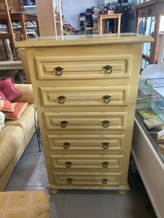 Cómoda de madera 6 cajones