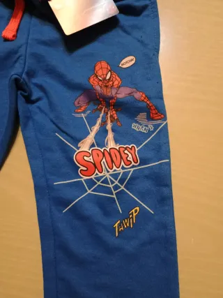 Pantaloni tuta Spiderman blu