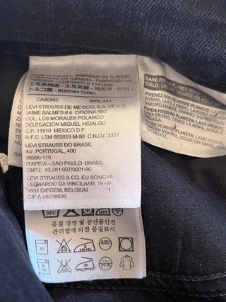 Levi's 711 Skinny W28 L34 Talla S