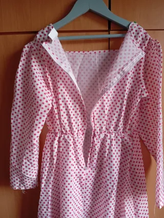 Disfraz "Madrileña "niña lunares rosa