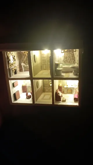 Micro Casa Illuminata Dollhouse 1:12