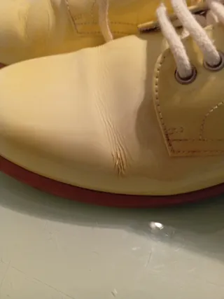 Zapatos comunión beige charol