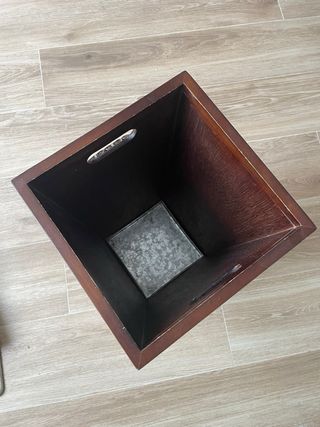 Paragüero de madera y ratán