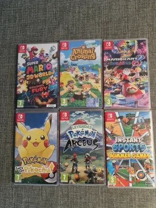 Juegos Nintendo Switch: Mario, Pokemon, MK