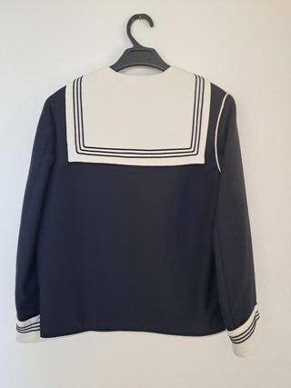 Traje comunión niño azul y blanco