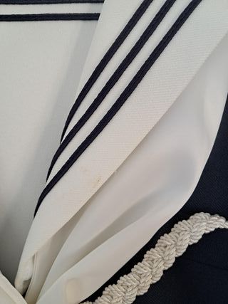 Traje comunión niño azul y blanco