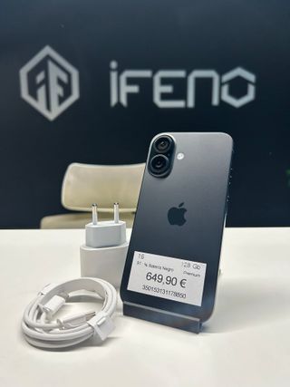 iPhone 16 Negro 128GB – Garantía 2 Años