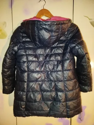 Plumífero YD Negro y Rosa talla 146 cm unos 10 año