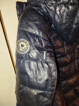 Plumífero YD Negro y Rosa talla 146 cm unos 10 año