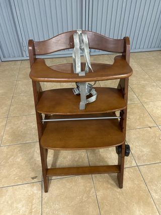 Trona de madera para bebé hauck