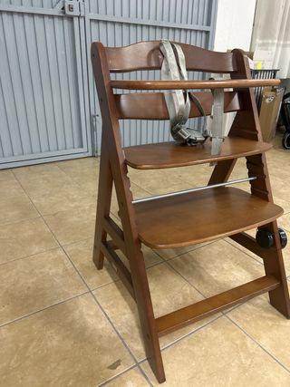 Trona de madera para bebé hauck