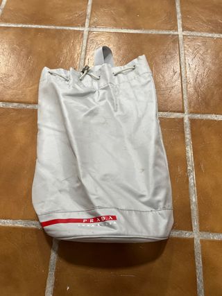 Bolsa de viaje Prada Luna Rossa gris