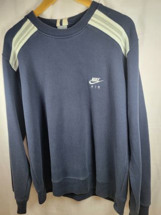 Sudadera Nike Air Vintage Talla M Azul Marino