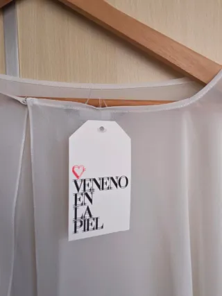 Sin Estrenar Capa Novia Veneno en la Piel Blanca