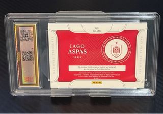 Iago Aspas /25 Auto Patch Panini National Treasure