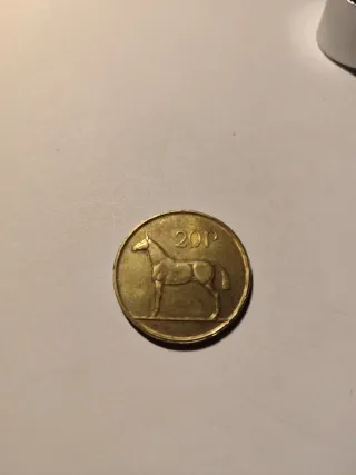 Moneda 20 peniques Irlanda caballo