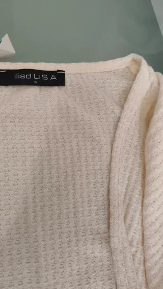 Blusa cruzada de punto, S/M