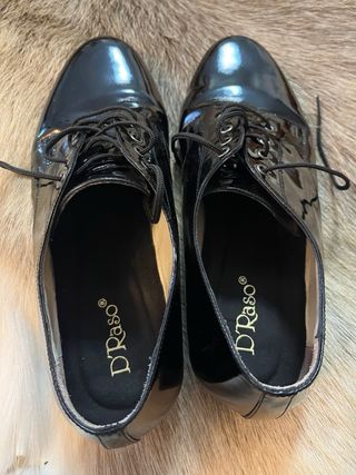 Zapatos charol negros baile unisex