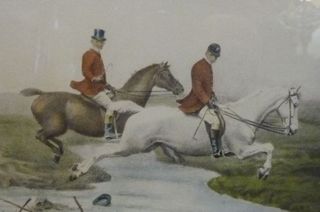 Antica Stampa Caccia Alla Volpe