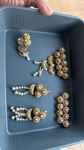 Aderezo Fallera Oro y Perlas