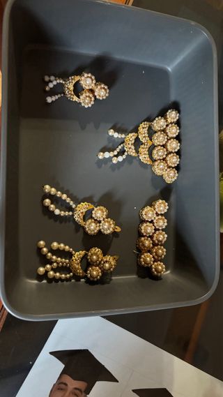 Aderezo Fallera Oro y Perlas