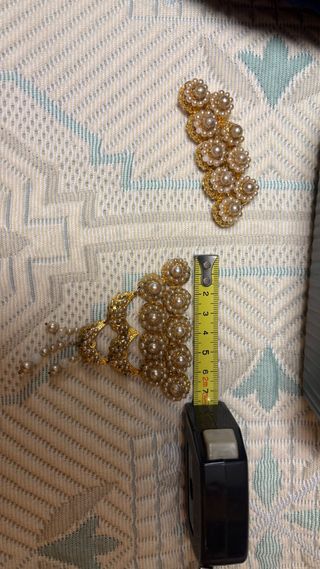 Aderezo Fallera Oro y Perlas