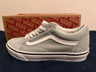 Vans Old Skool Unisex Gris y Blanco