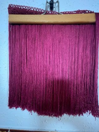 Traje de flamenca  granate.