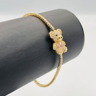 PULSERA RIVIERE OSO ROSA 2MM 18k