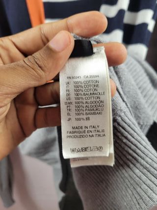 Jersey Diesel rayas azul marino talla L