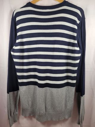 Jersey Diesel rayas azul marino talla L