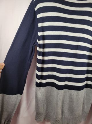 Jersey Diesel rayas azul marino talla L