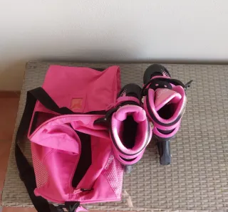 Patines Street X en línea rosas y negros