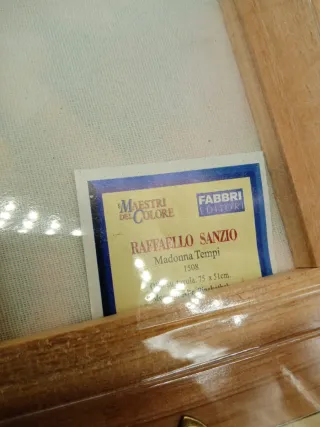 Quadro Madonna con Bambino - Riproduzione Raffaell