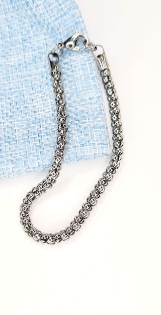 Pulsera Acero Inoxidable Fina 4mm