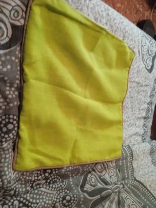 Funda cojín verde