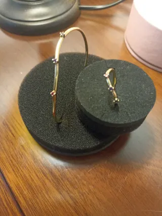 Conjunto Tous Pulsera y Anillo dorado